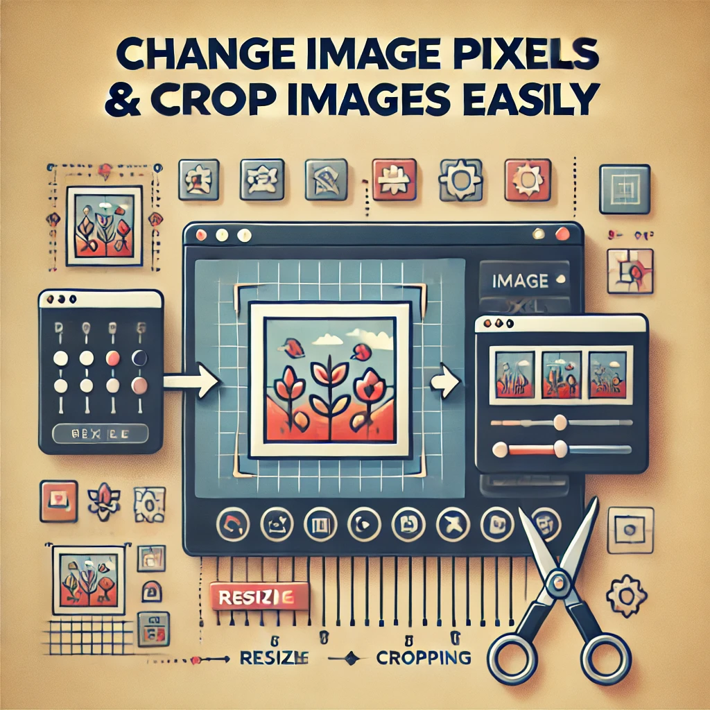 change image pixel and crop image